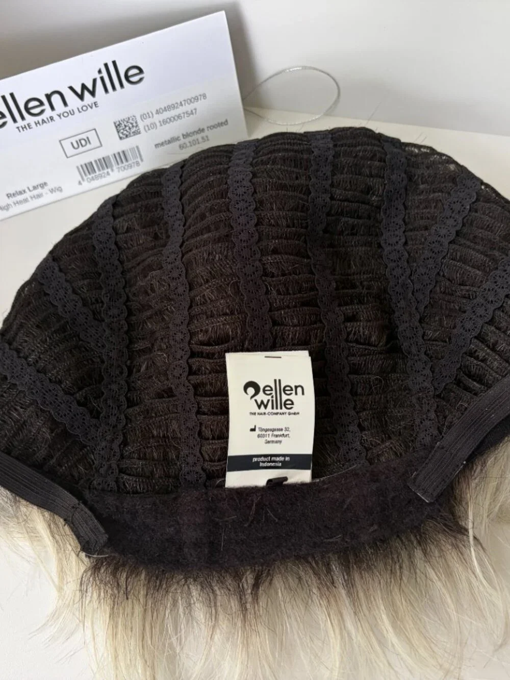 Ellen Wille RELAX Large in Metallic Blonde R, LF, HF, Synthetic Wig, NWT